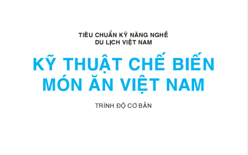 Kỹ Thuật Chế Biến Món Ăn Việt Nam